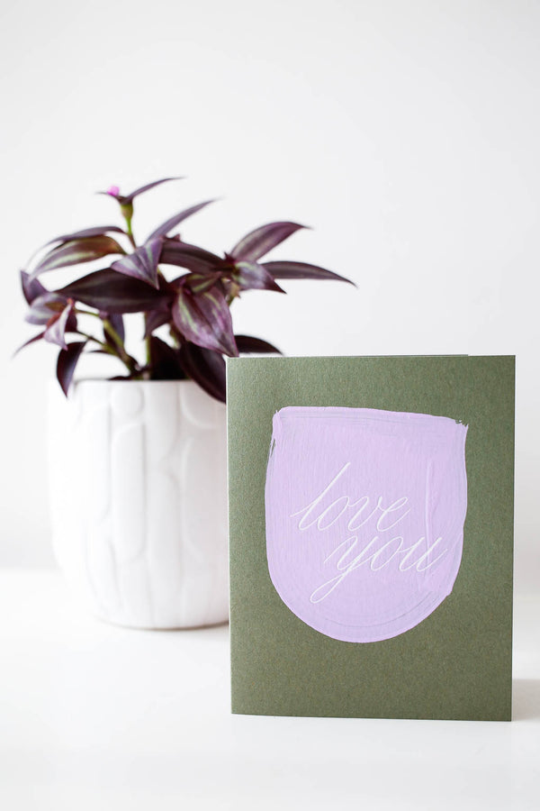 Love You Lavender Card