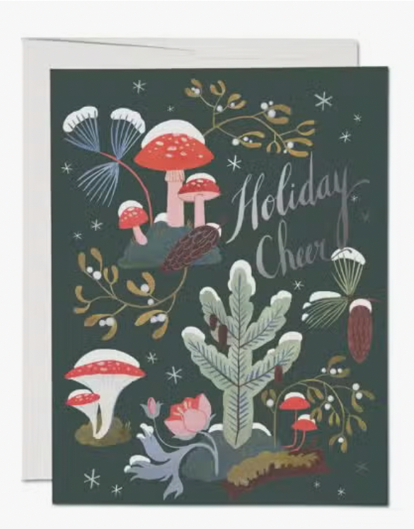 Holiday Cheer Mushroom Forest Card
