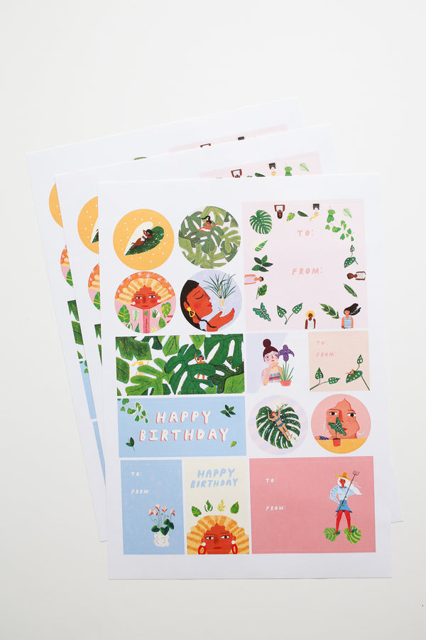 House Plants Sticker Pack by Carolyn Suzuki