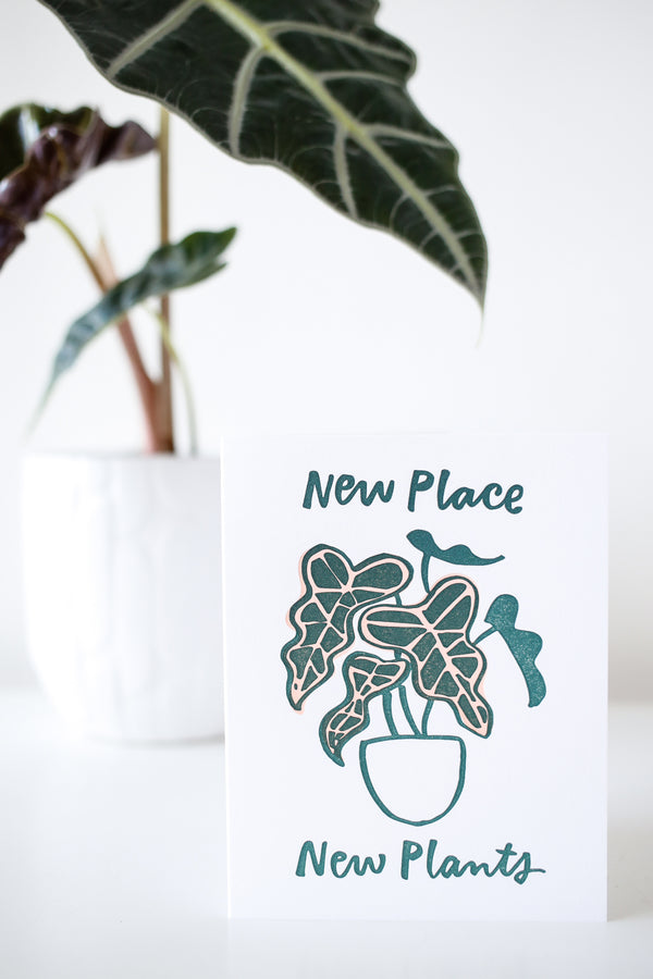 New Place New Plants Card