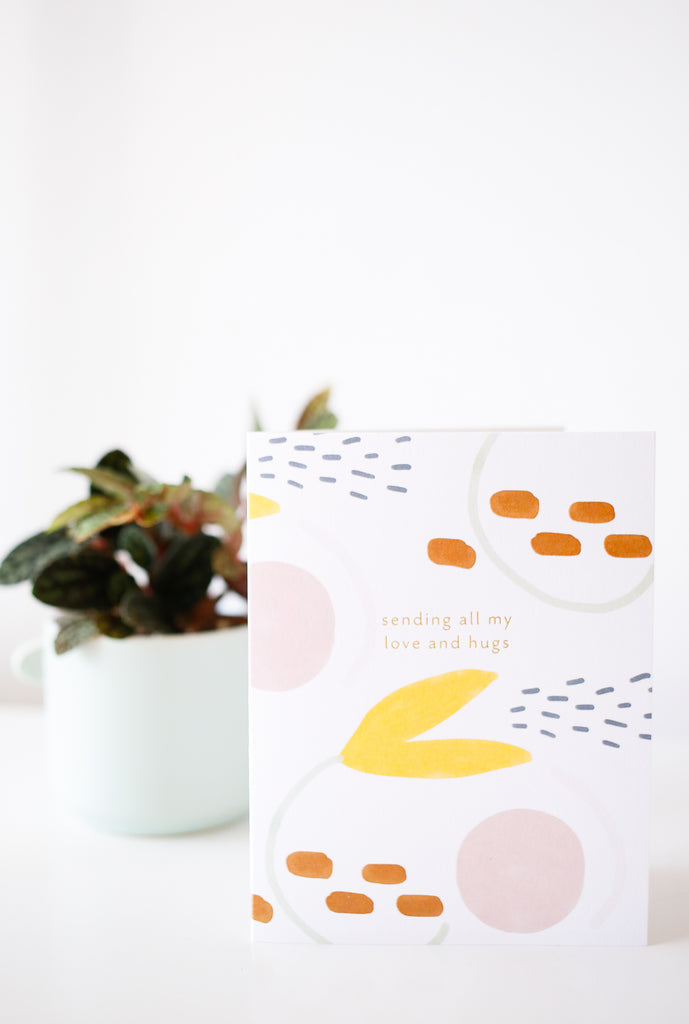 Sending All My Love And Hugs Card