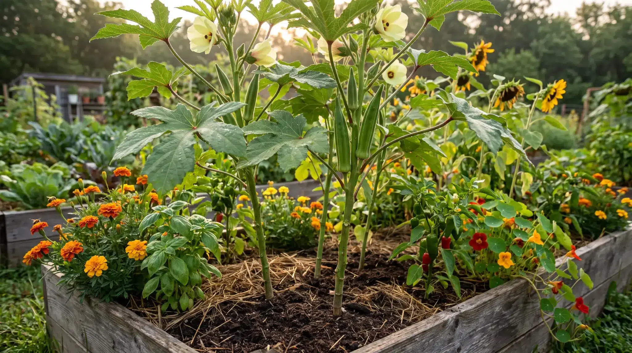 okra-plant-featured